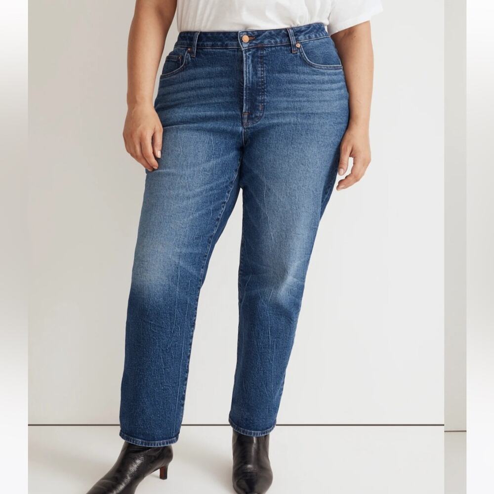 Madewell Jeans 90's Straight High Rise Medium Wash Size 14W